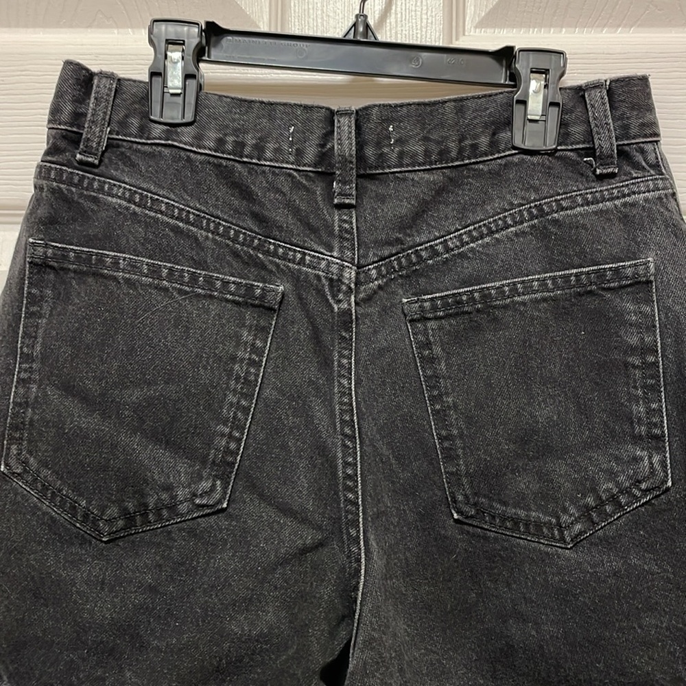 MNG | Mango | Talla |Black | Denim | Cotton | High-Waisted | Jean Short | Size 6 - Picture 6 of 13